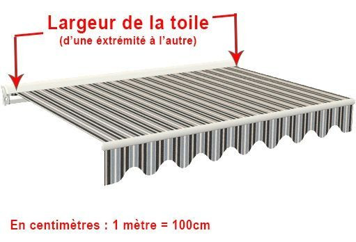Tissu De Remplacement Pour Bandeau De Store D’auvent – 3,8 X 0,2 M, Polyester Blanc – Pour Cadre De 4 M, Extérieur