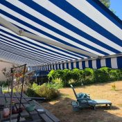 Toile de store BS Bleu Dickson Orchestra 8910, photo envoyée par un client